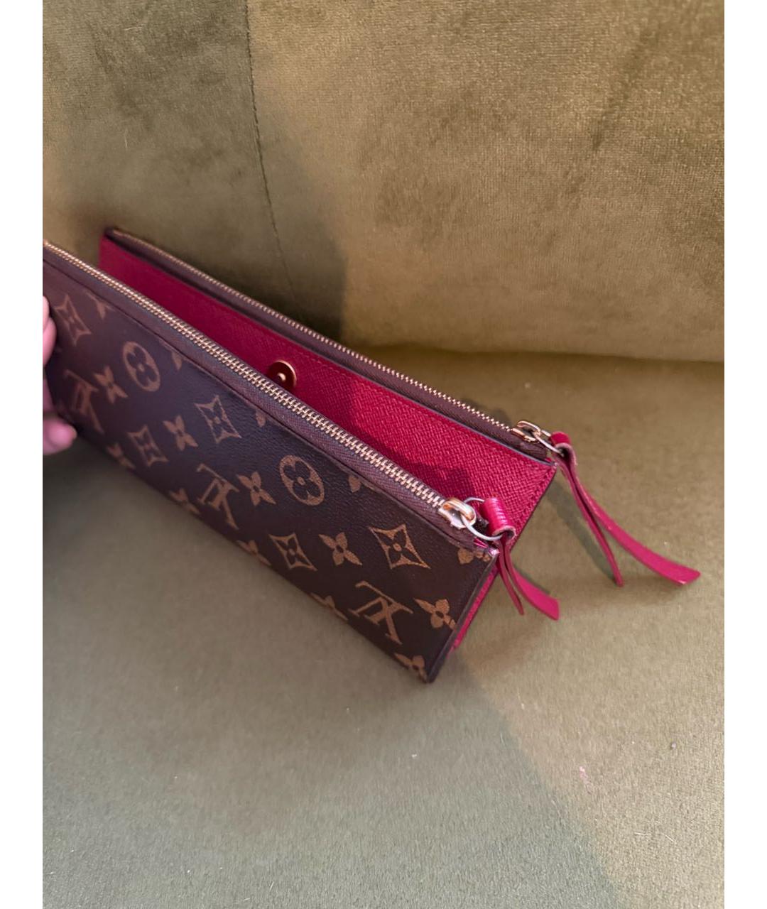 LOUIS VUITTON Бежевый кошелек, фото 4