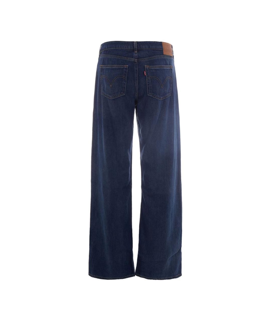 LEVI'S Синие хлопковые прямые джинсы, фото 2