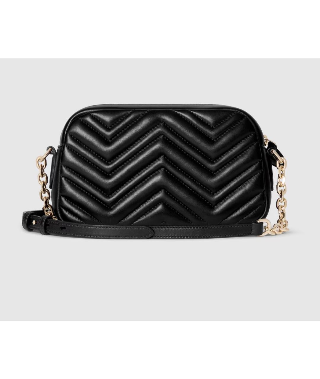 GUCCI Черная кожаная сумка через плечо, фото 3