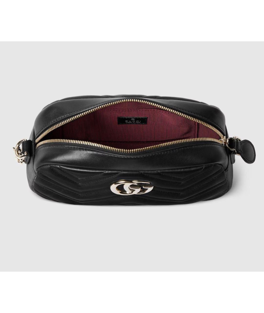 GUCCI Черная кожаная сумка через плечо, фото 4