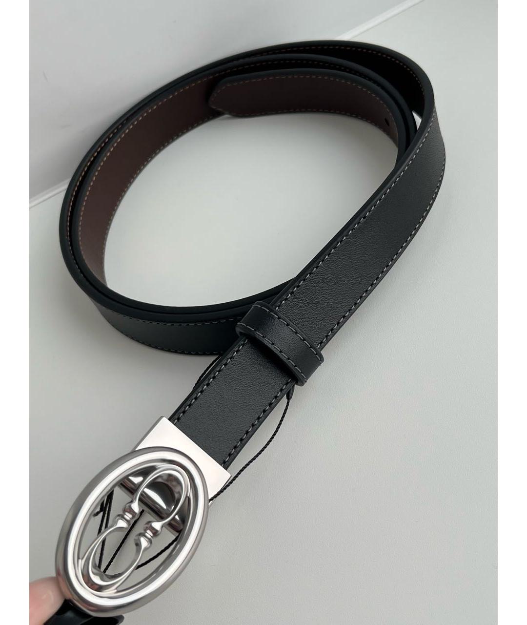 COACH Черный кожаный ремень, фото 2