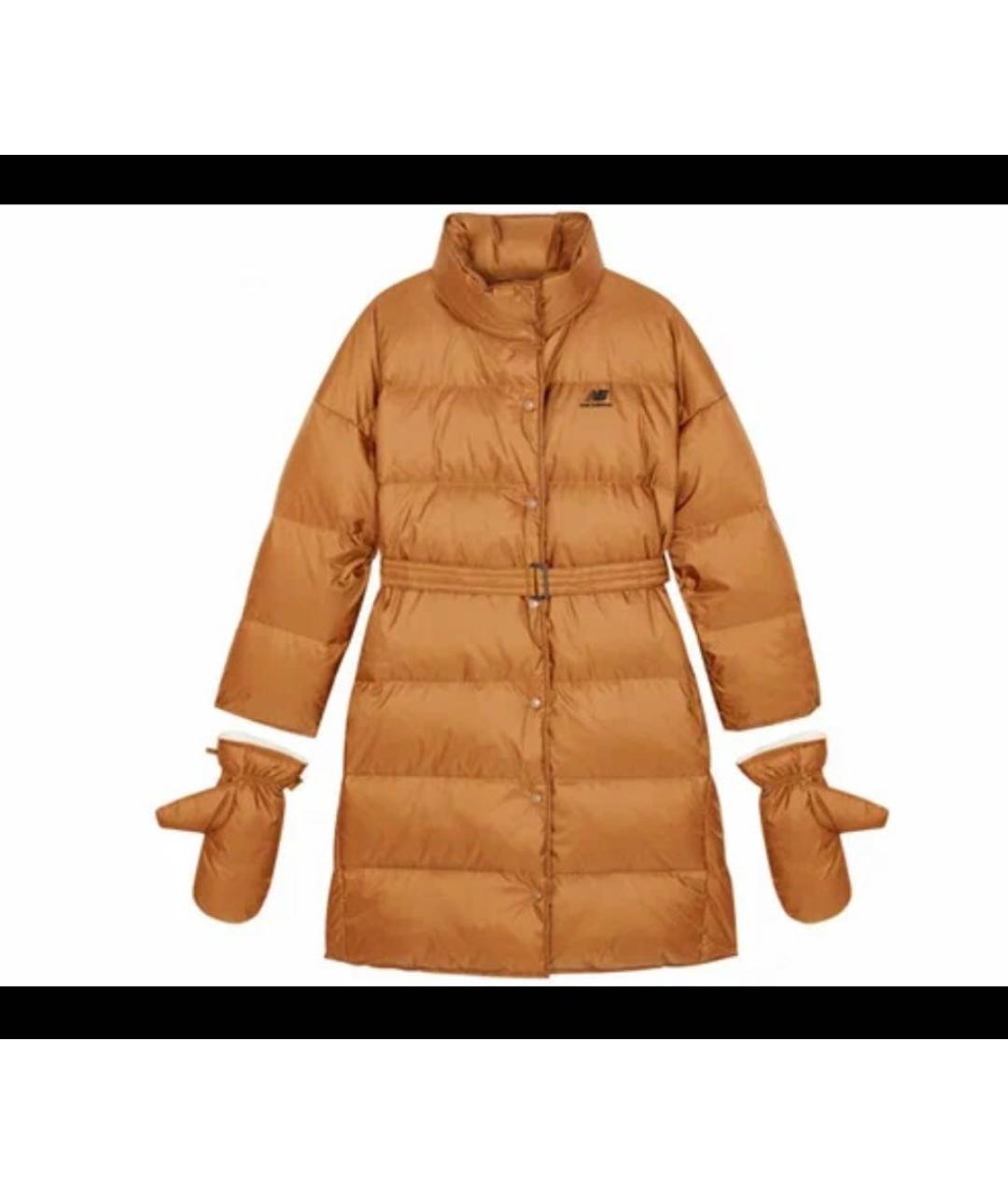 NEW BALANCE Коричневый полиэстеровый пуховик, фото 9