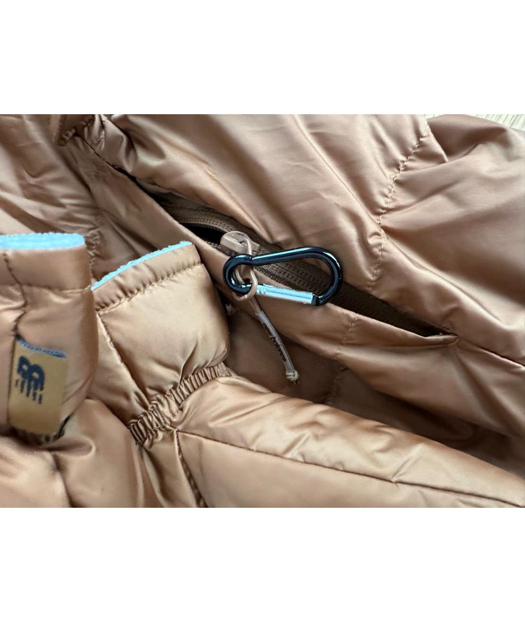 NEW BALANCE Коричневый полиэстеровый пуховик, фото 7