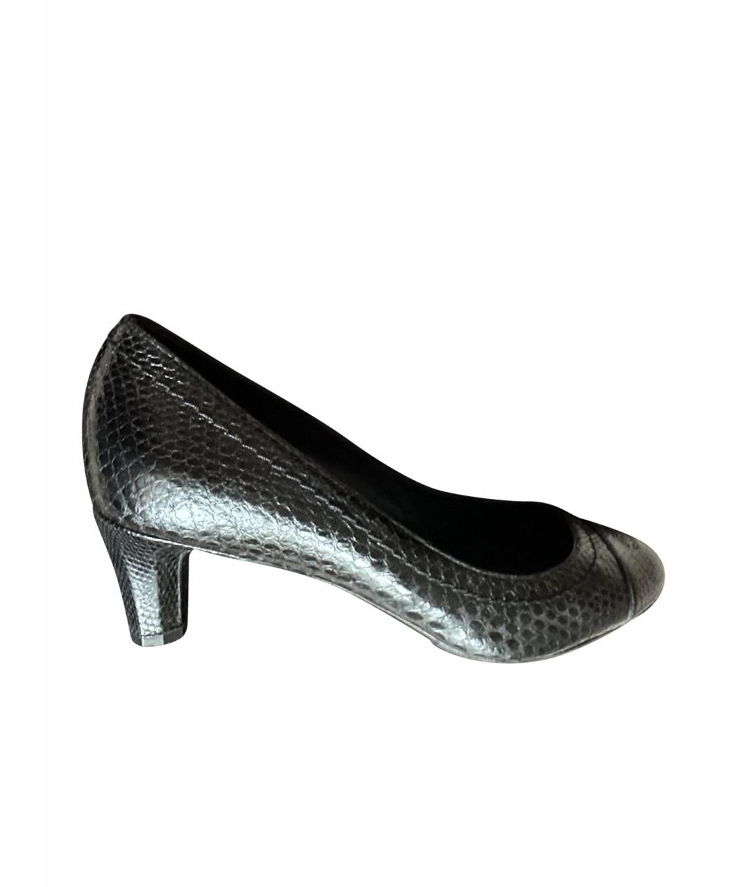 CHANEL Черные туфли из экзотической кожи, фото 1