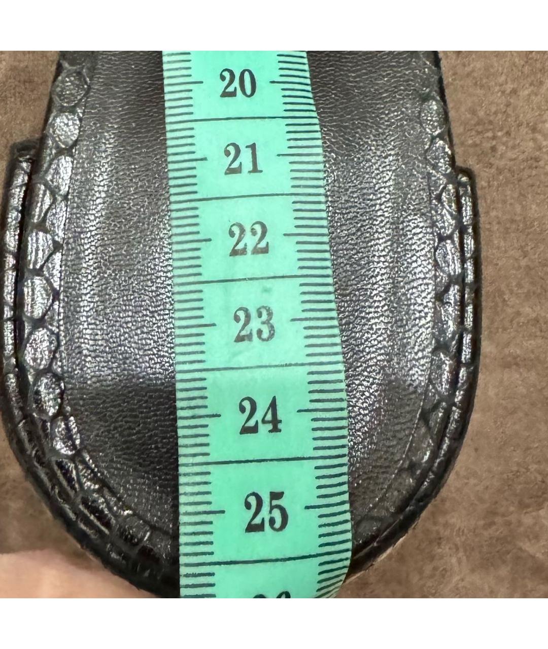 VERSACE Черные кожаные мюли, фото 4