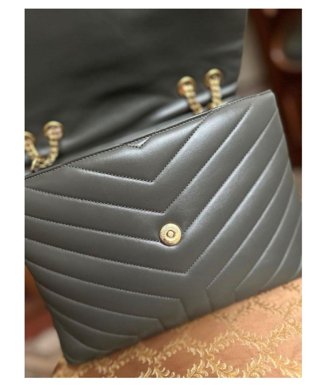 SAINT LAURENT Кожаная сумка через плечо, фото 2