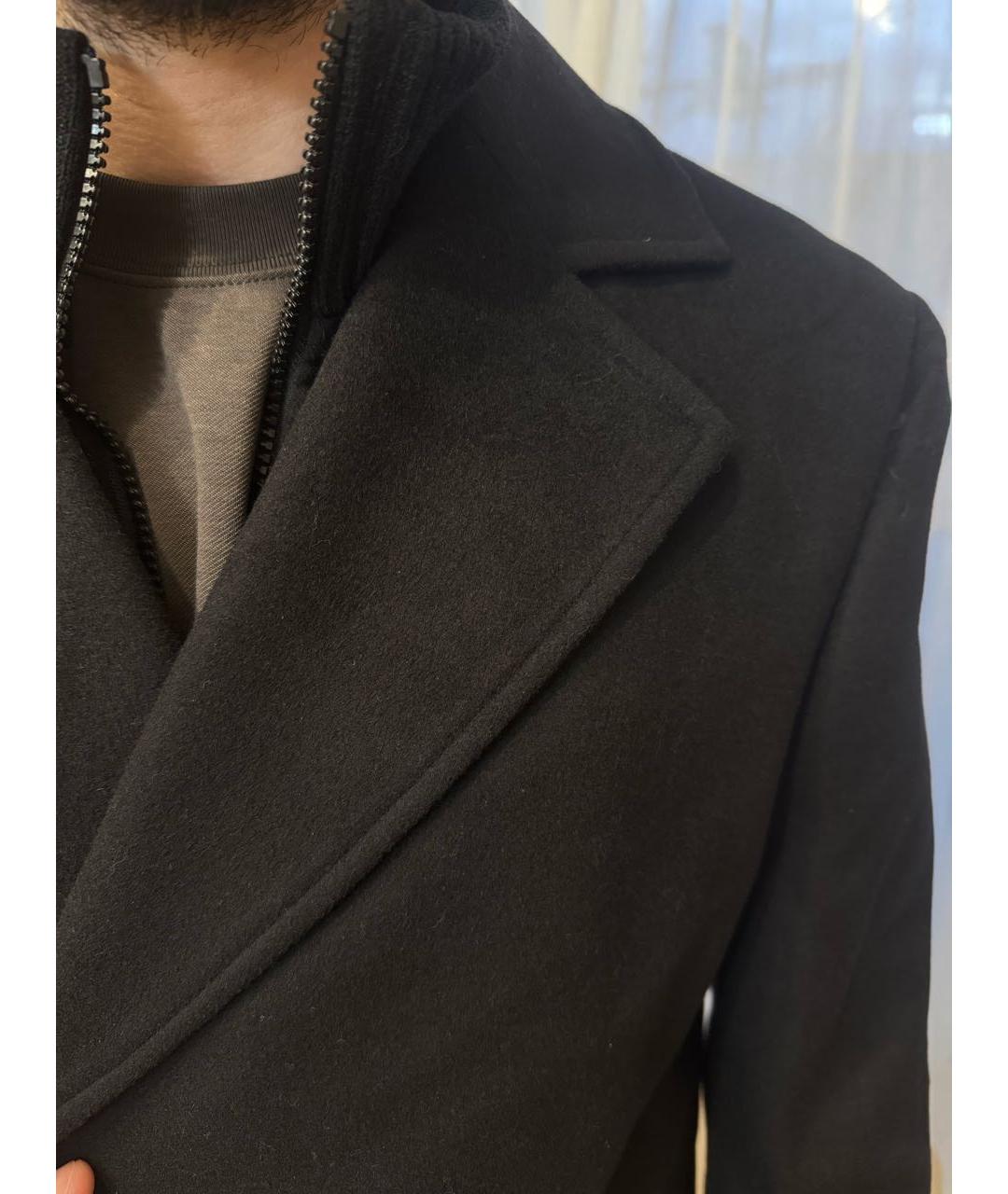 MICHAEL KORS Черное шерстяное пальто, фото 5
