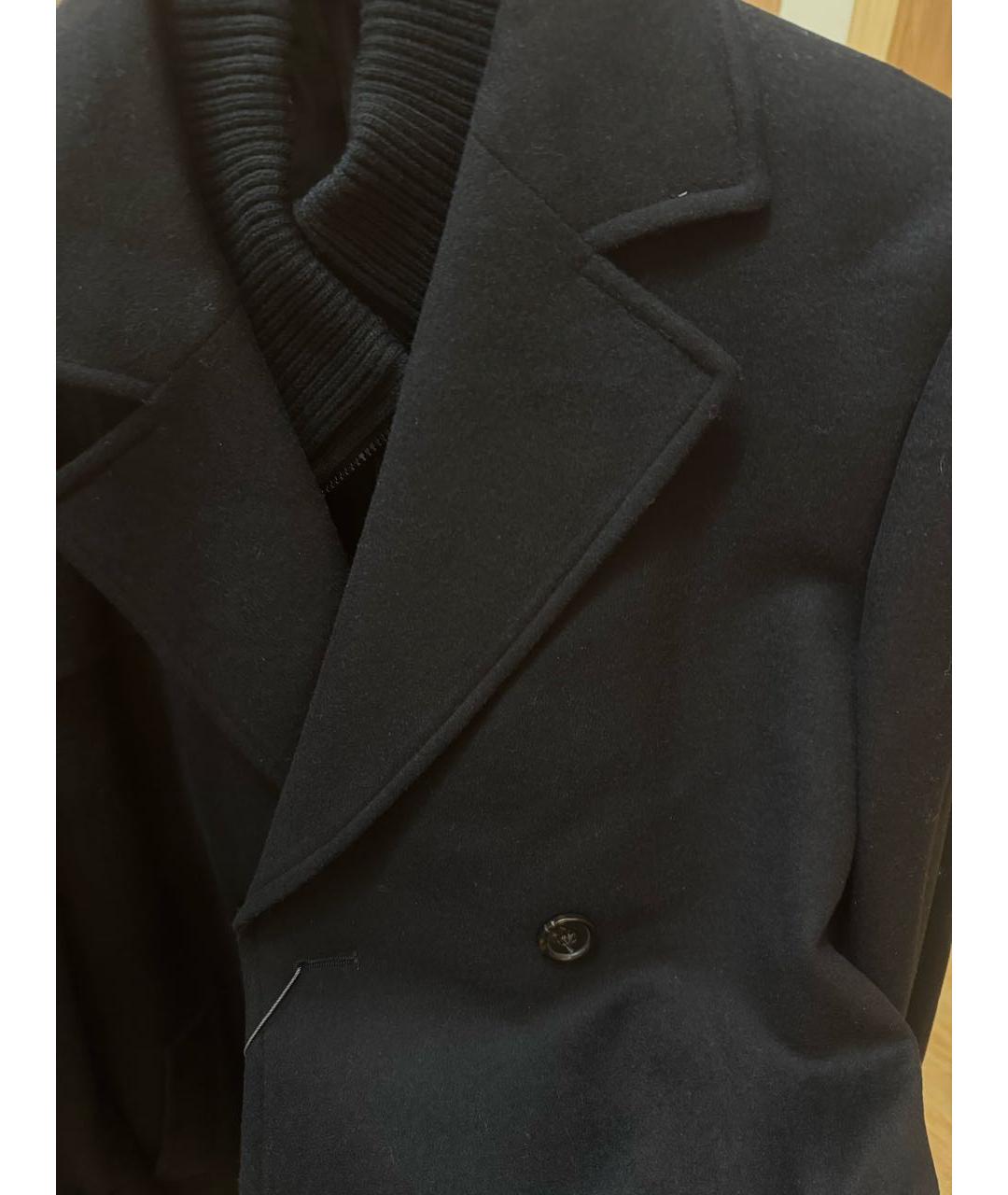 MICHAEL KORS Черное шерстяное пальто, фото 4