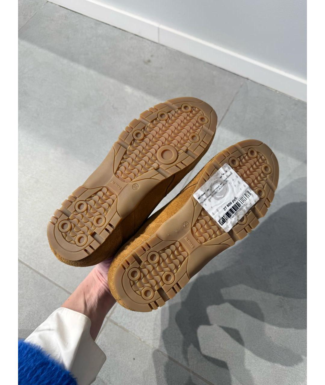 ALOHAS Коричневые замшевые кроссовки, фото 4