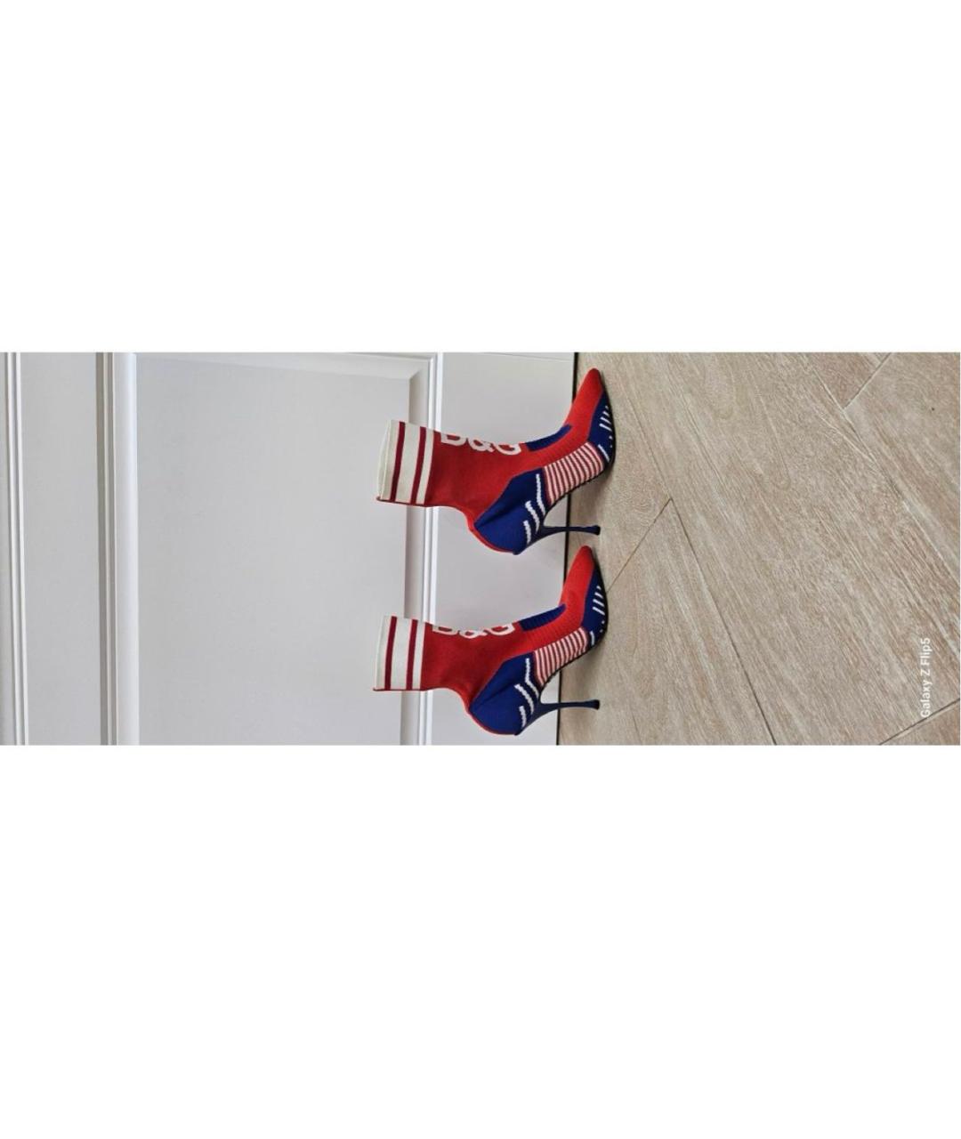 DOLCE&GABBANA Мульти текстильные ботильоны, фото 7