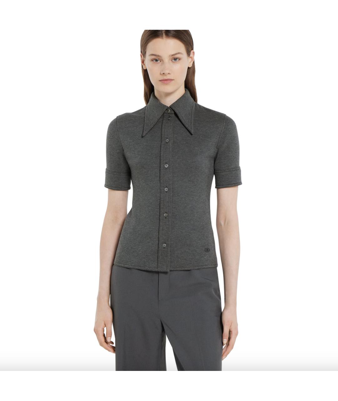 GUCCI Серая шерстяная рубашка, фото 2