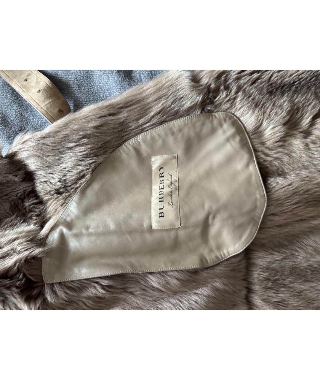 BURBERRY Коричневая замшевая дубленка, фото 6