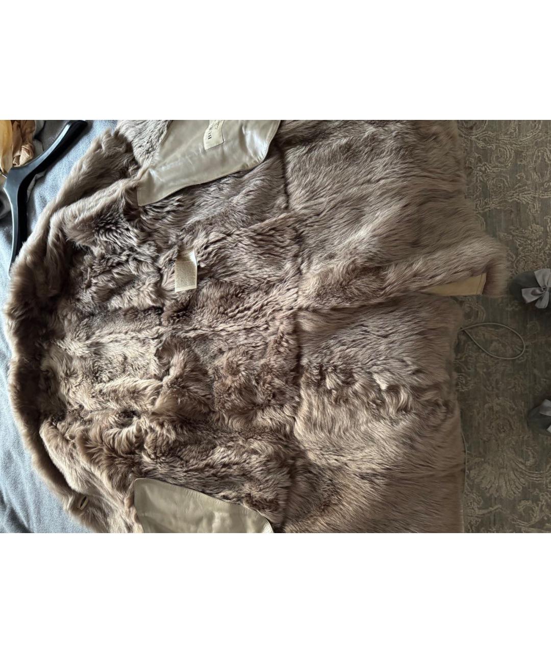 BURBERRY Коричневая замшевая дубленка, фото 5