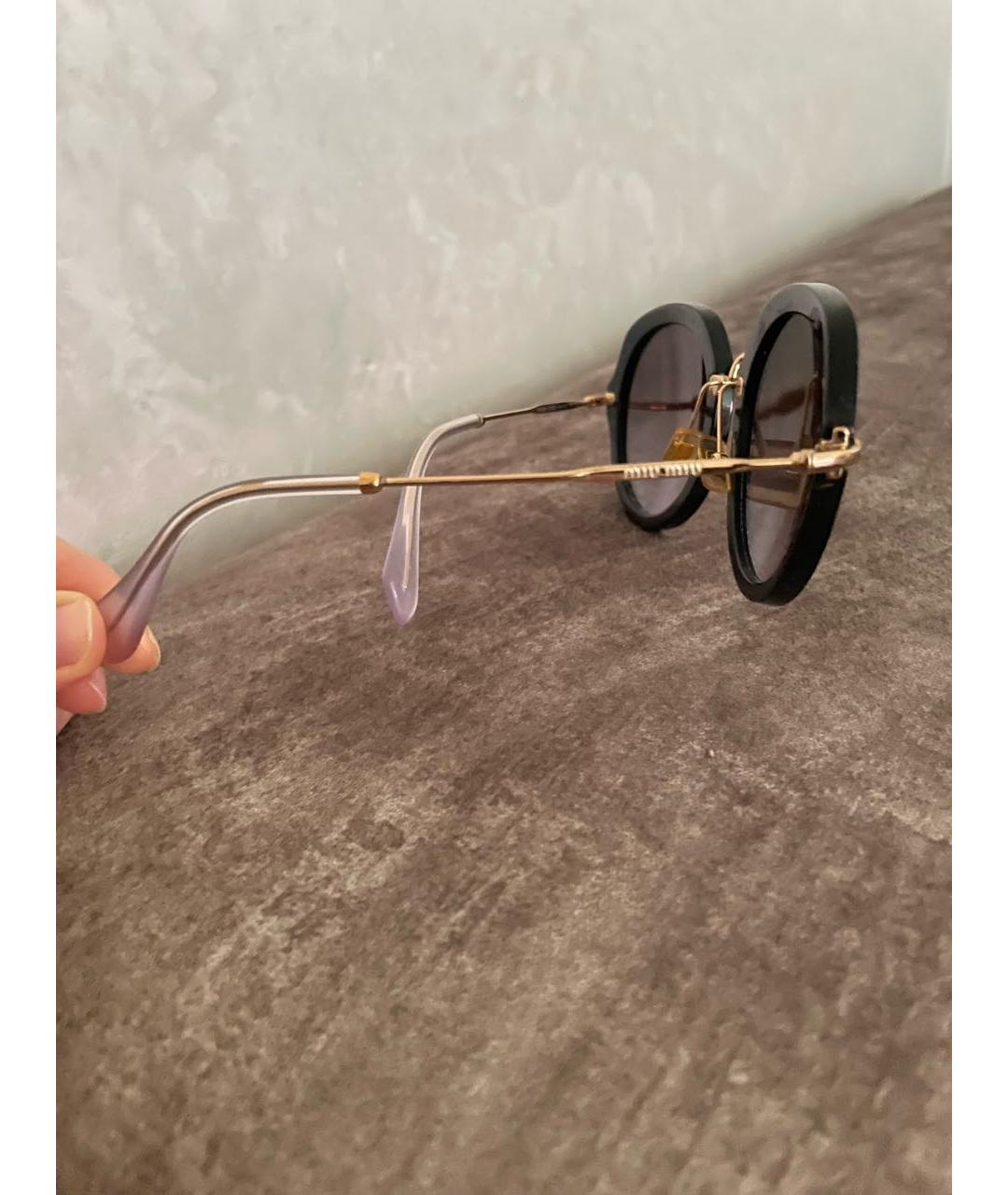 MIU MIU Черные солнцезащитные очки, фото 3