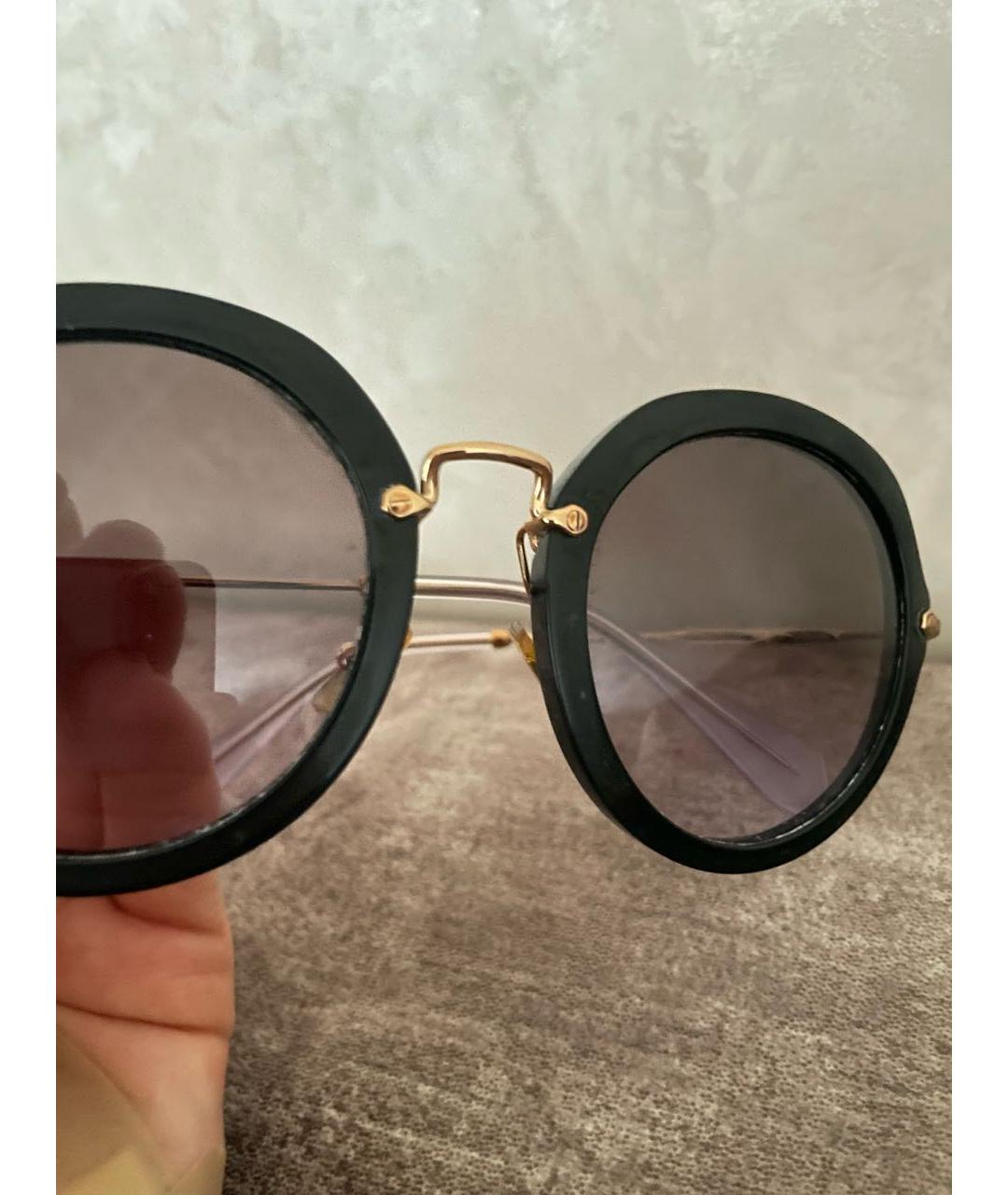 MIU MIU Черные солнцезащитные очки, фото 4