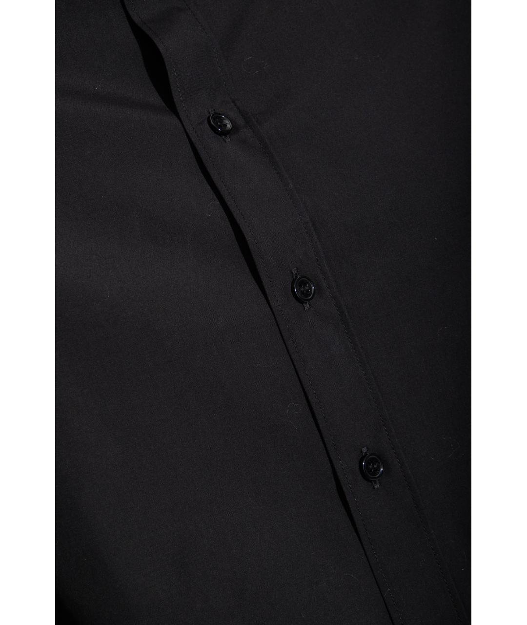 SAINT LAURENT Черная шелковая рубашка, фото 5