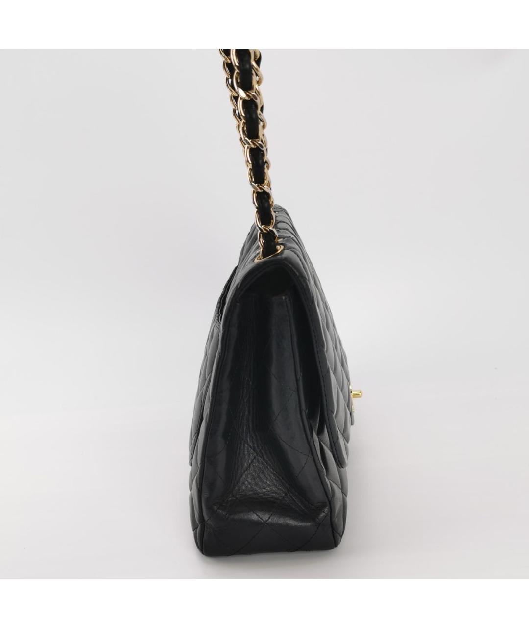 CHANEL Черная кожаная сумка через плечо, фото 3