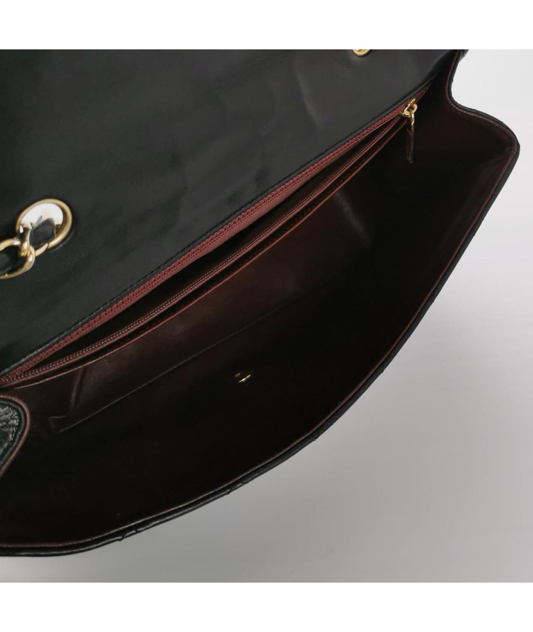 CHANEL Черная кожаная сумка через плечо, фото 7