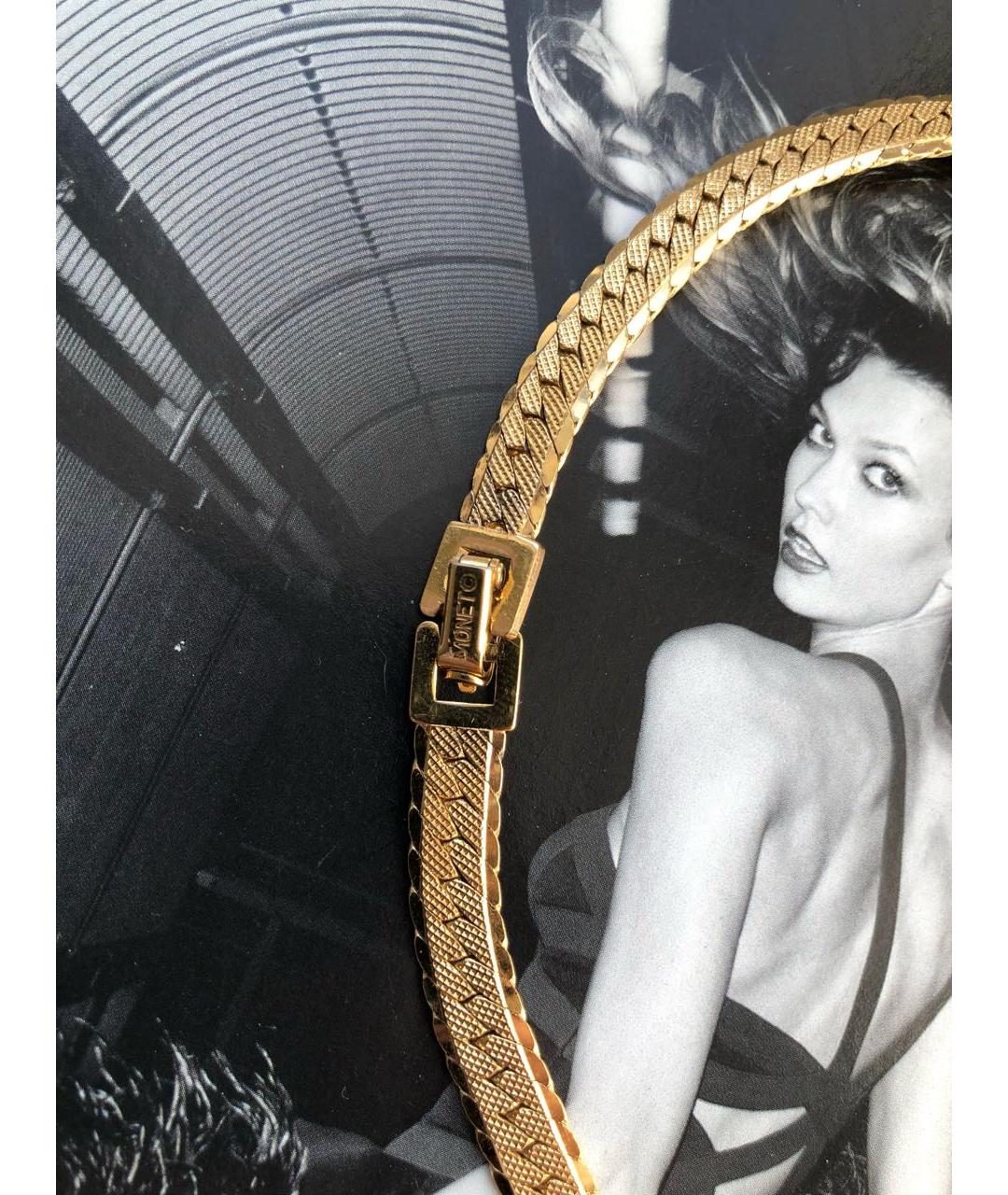 MONET Золотое металлическое колье, фото 3