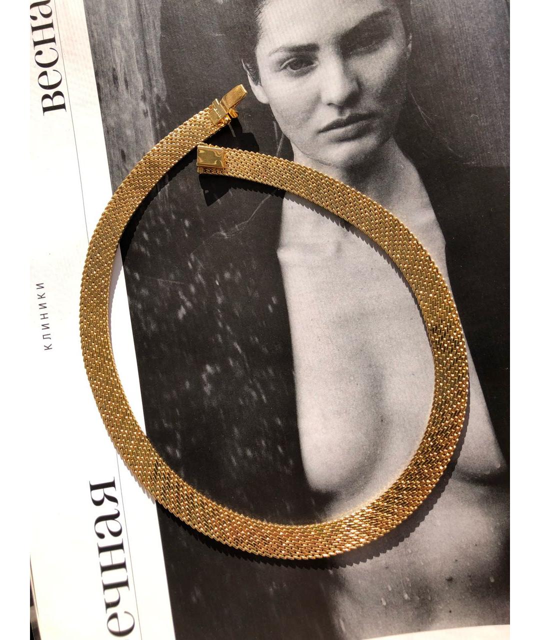 MONET Золотое металлическое колье, фото 4