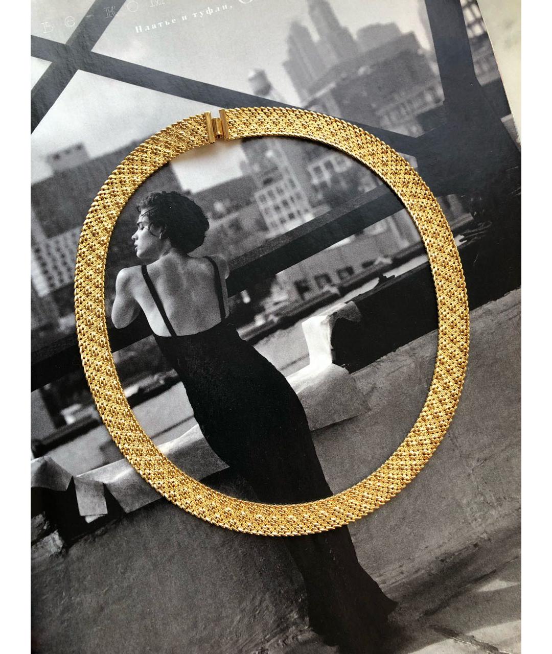 MONET Золотое металлическое колье, фото 2