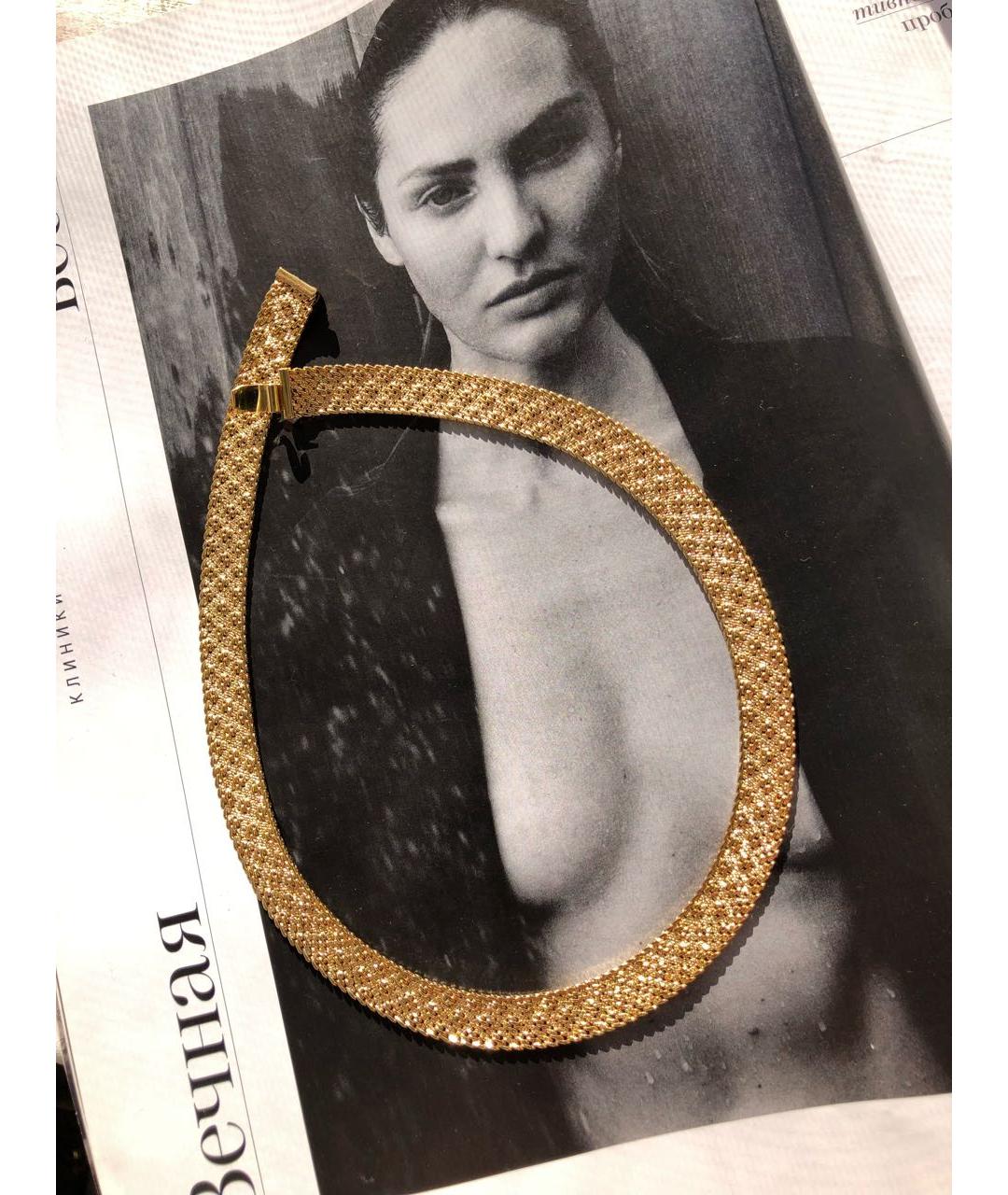 MONET Золотое металлическое колье, фото 3