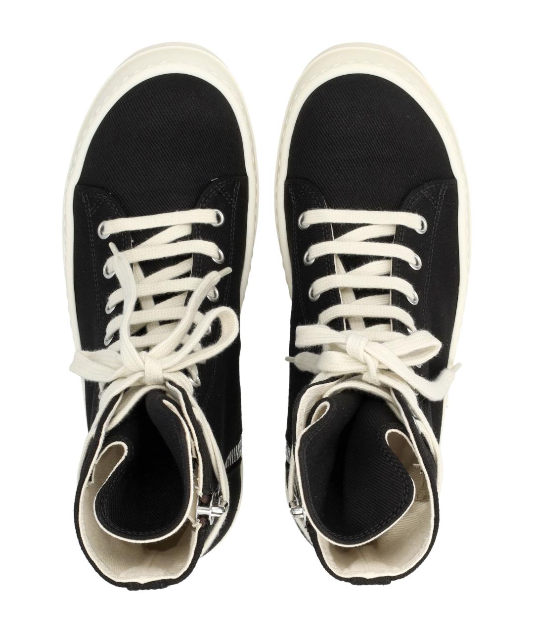 RICK OWENS DRKSHDW Черные текстильные кроссовки, фото 2