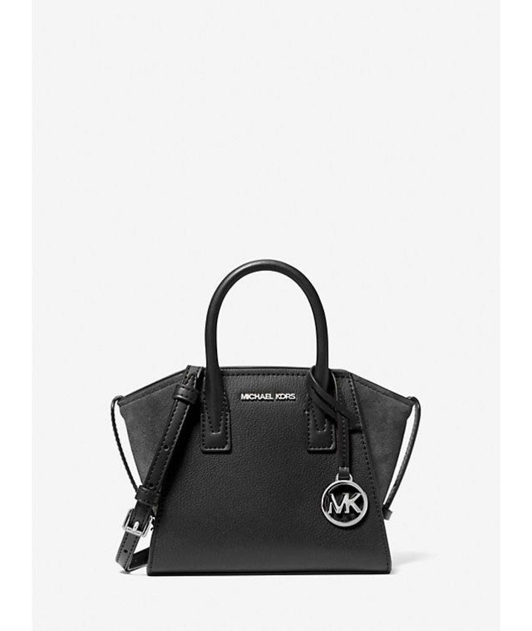 MICHAEL KORS Черная кожаная сумка через плечо, фото 9