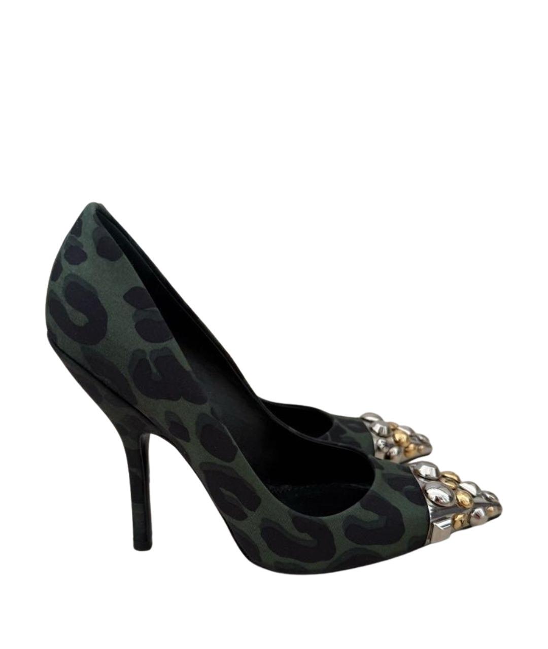 LOUIS VUITTON Хаки туфли, фото 1