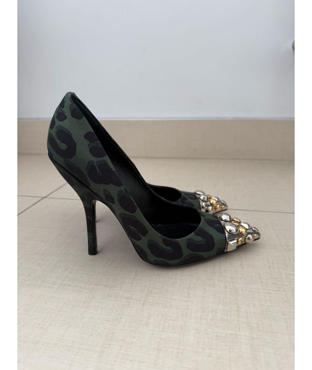 LOUIS VUITTON Хаки туфли, фото 8