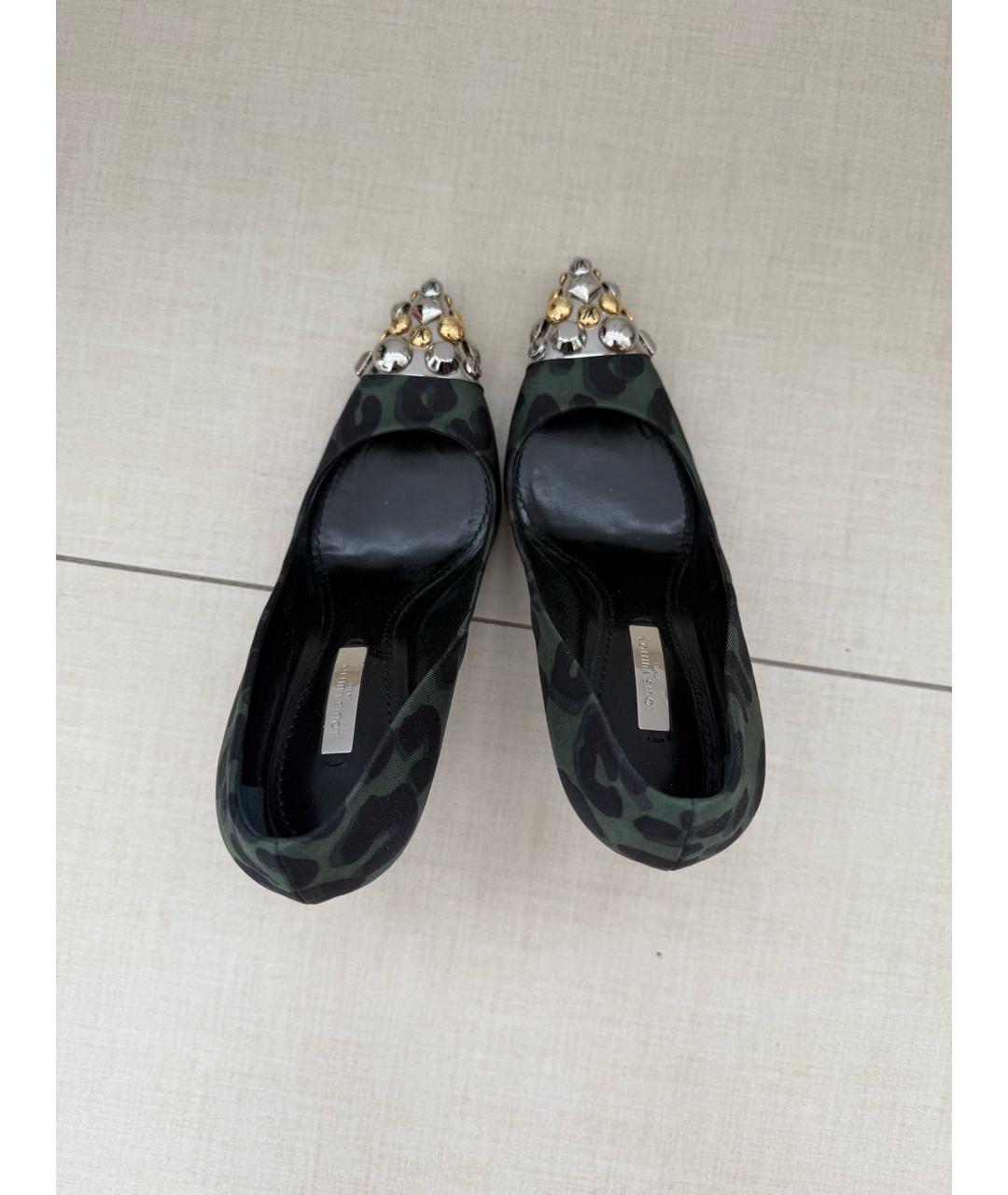 LOUIS VUITTON Хаки туфли, фото 3