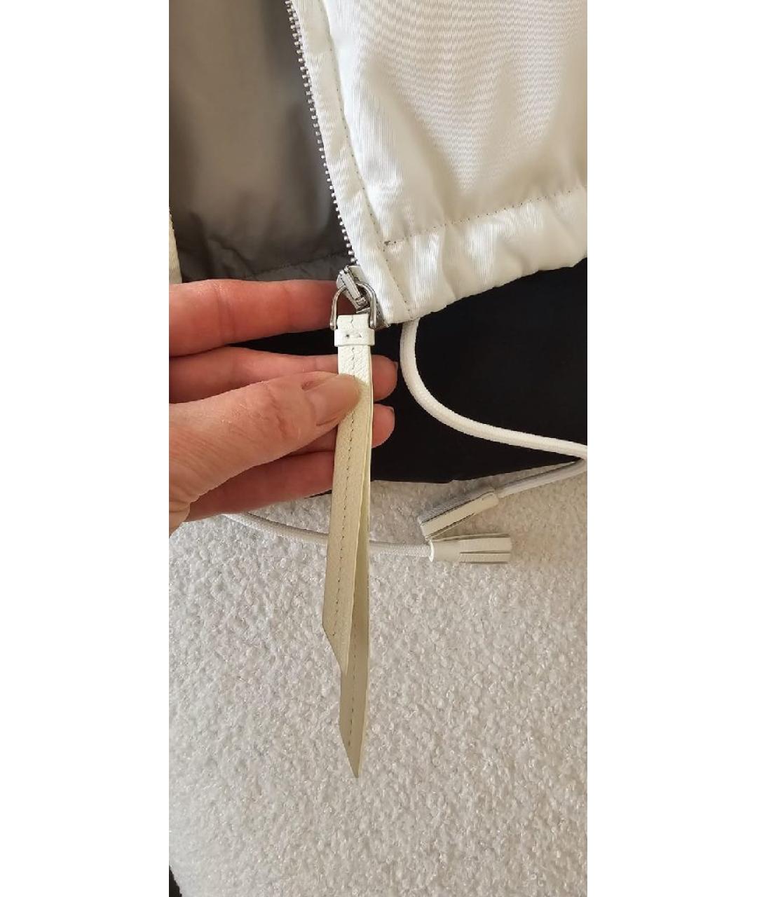 PRADA Белый полиэстеровый пуховик, фото 4