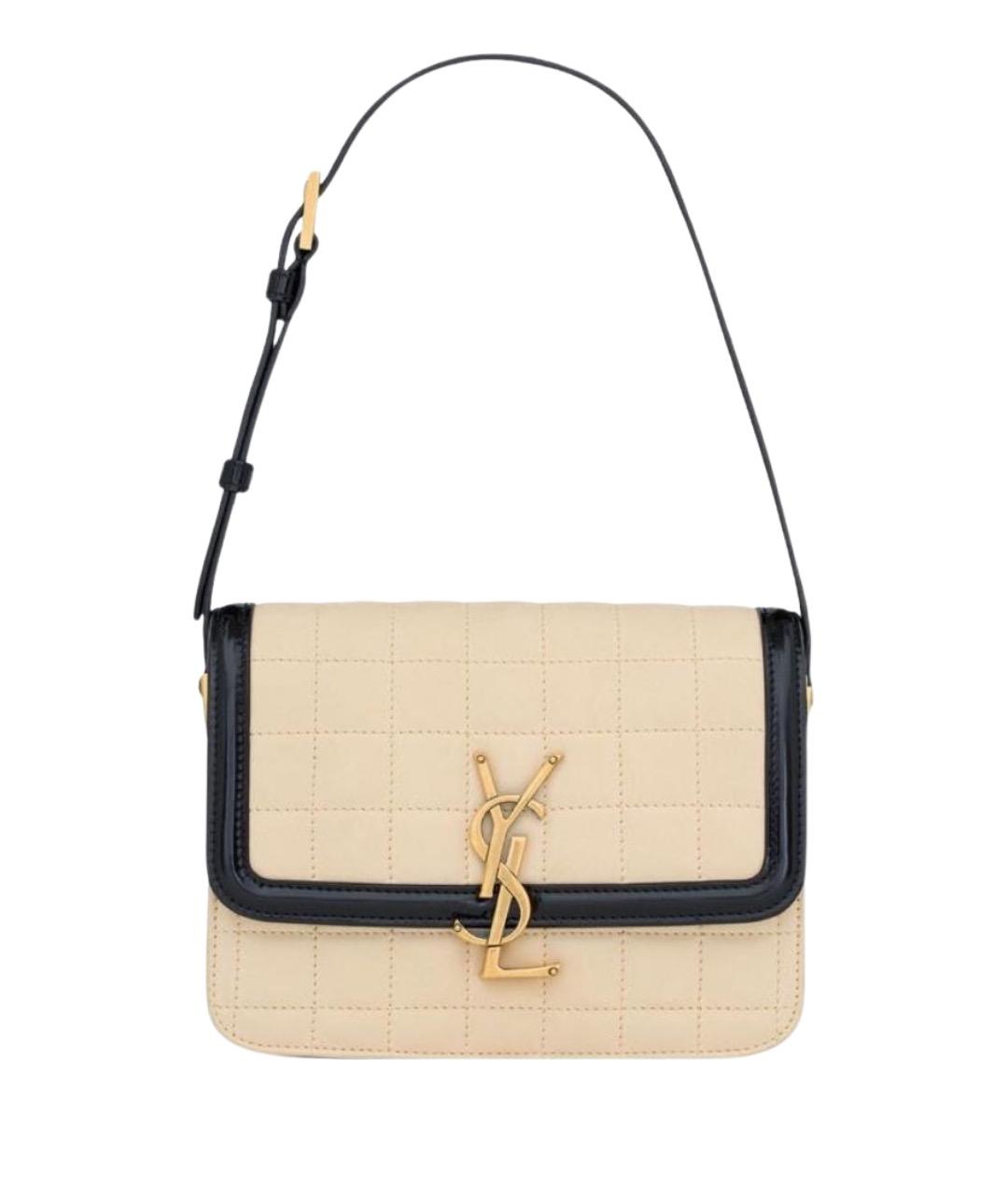 SAINT LAURENT Бежевая сумка через плечо, фото 1