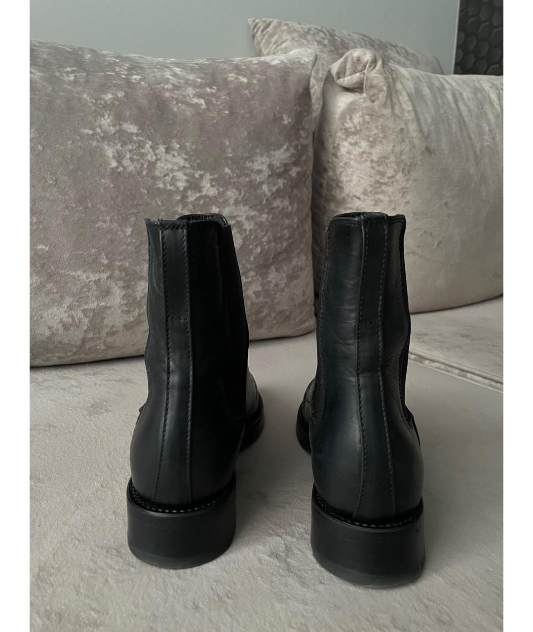 FURLA Черные кожаные ботинки, фото 4
