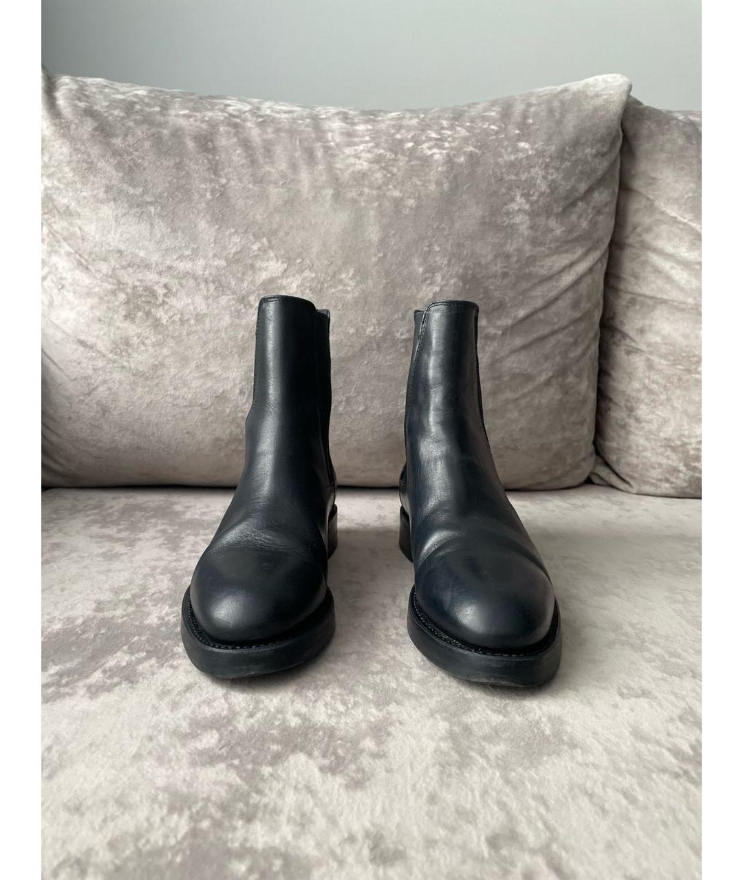 FURLA Черные кожаные ботинки, фото 2