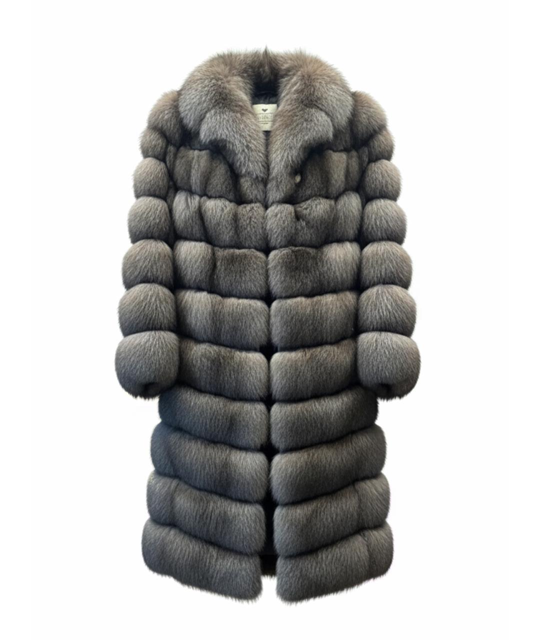 BRASCHI Коричневая меховая шуба, фото 1