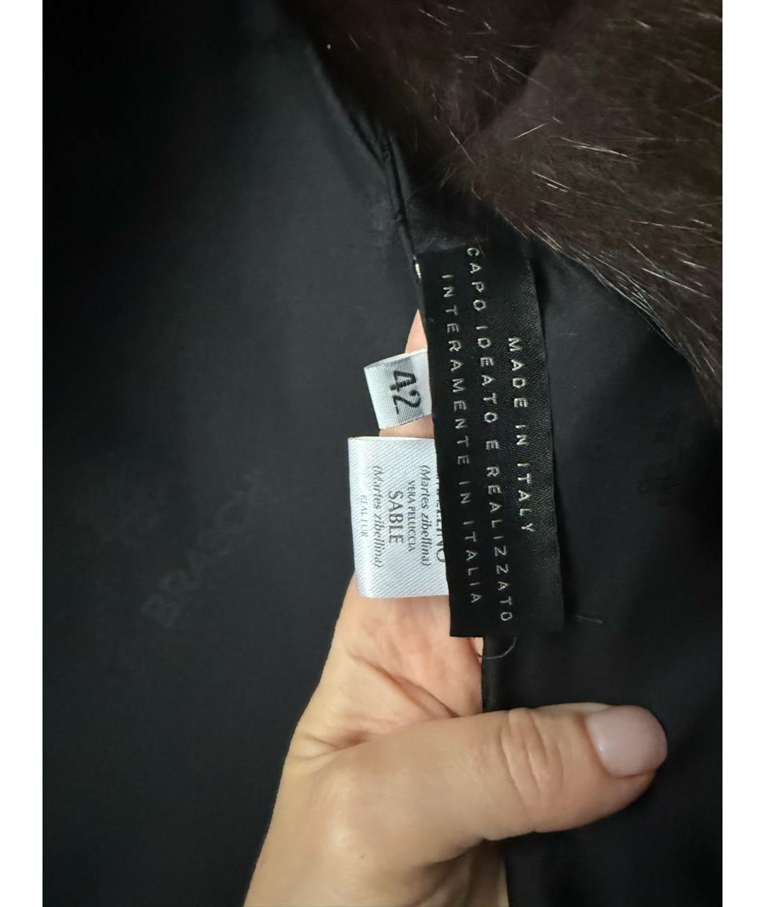 BRASCHI Коричневая меховая шуба, фото 4