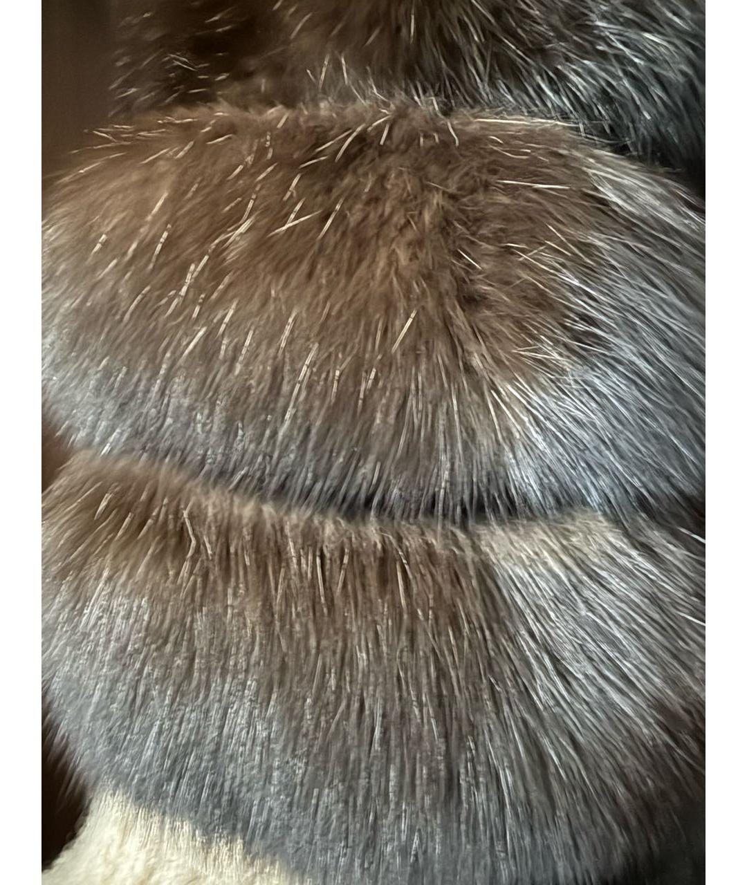 BRASCHI Коричневая меховая шуба, фото 6