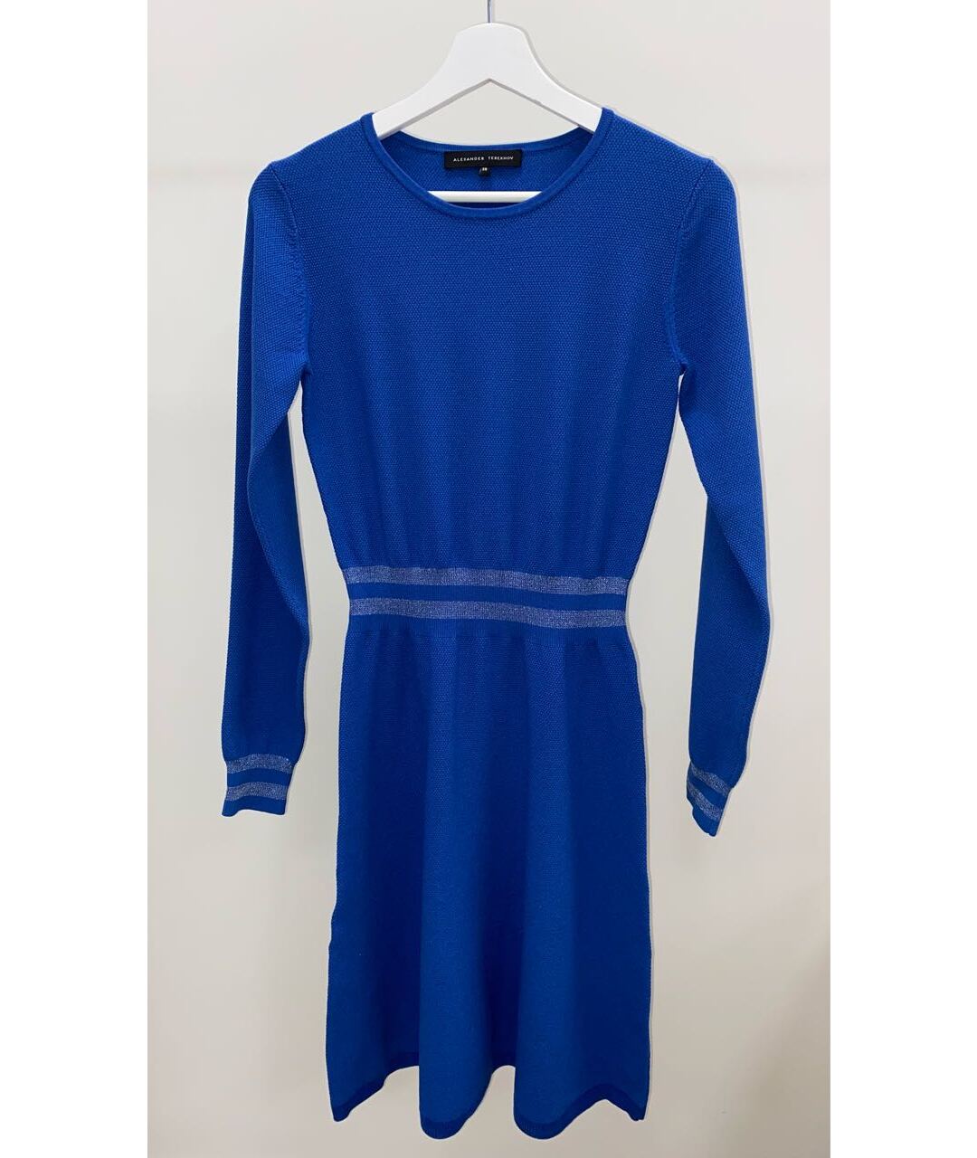 ALEXANDER TEREKHOV Синее вискозное повседневное платье, фото 5