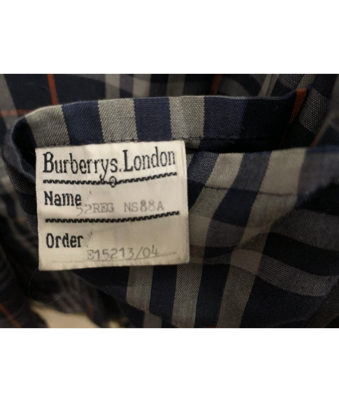 BURBERRY Темно-синий полиэстеровый тренч / плащ, фото 4