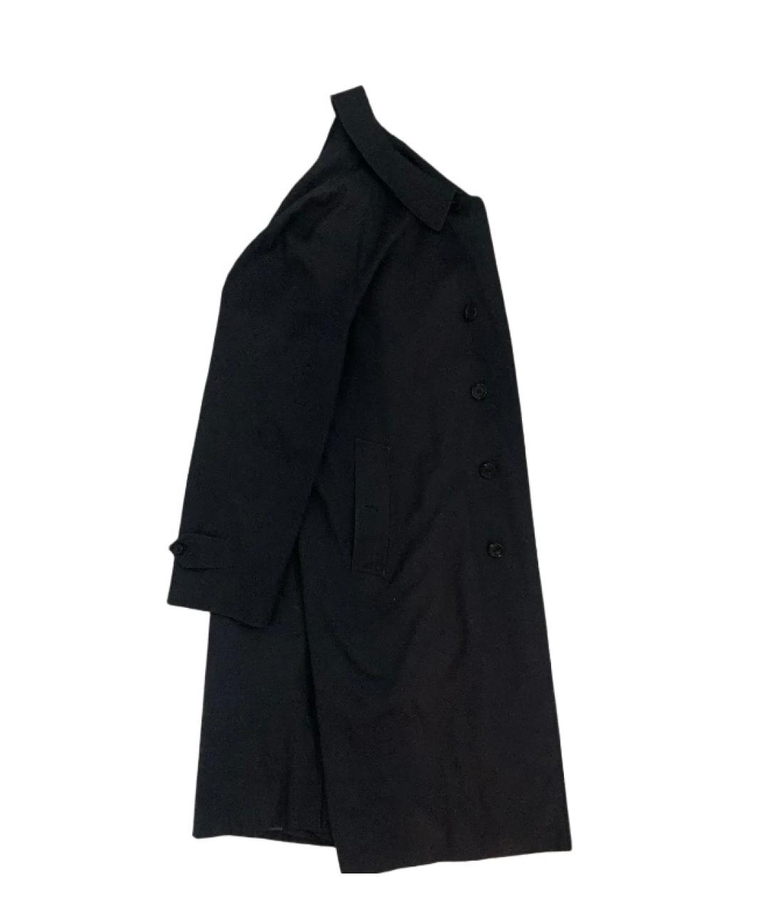 BURBERRY Темно-синий полиэстеровый тренч / плащ, фото 3