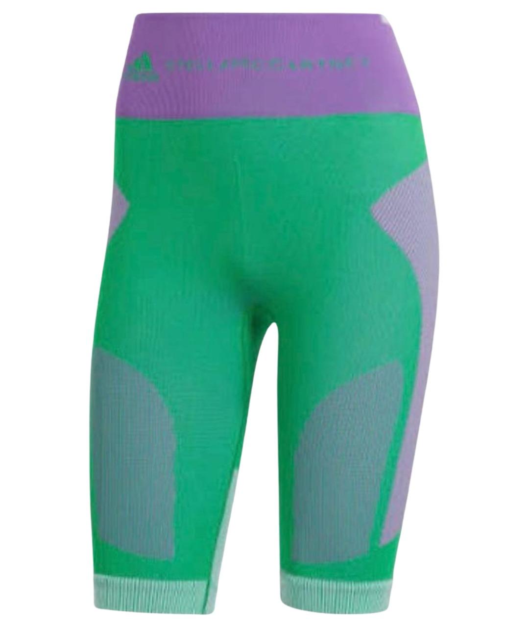 ADIDAS BY STELLA MCCARTNEY Зеленые полиэстеровые леггинсы и велосипедки, фото 1