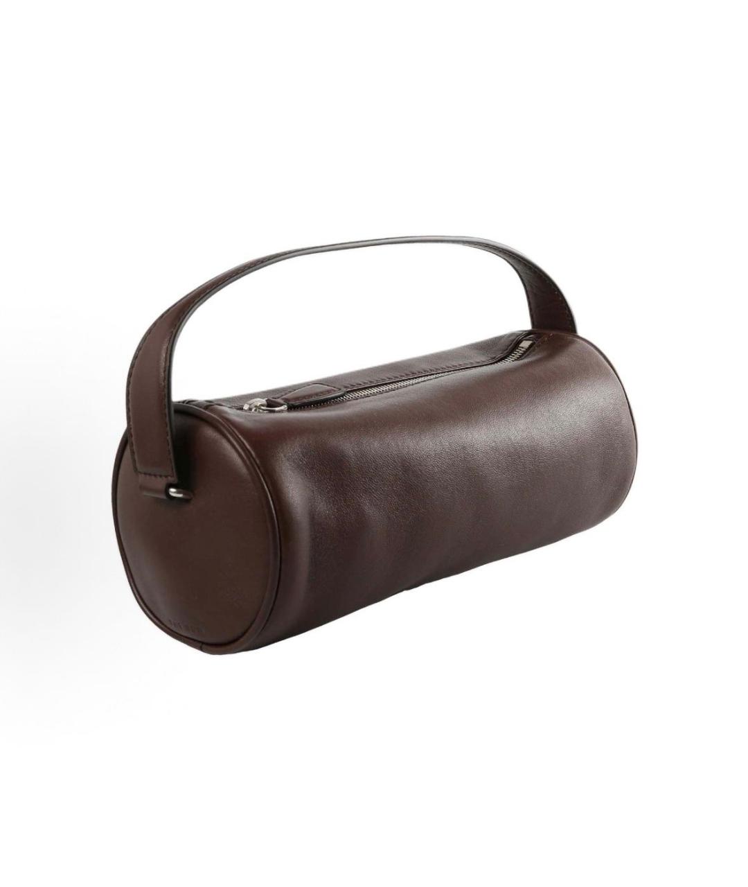 THE ROW Коричневая кожаная сумка с короткими ручками, фото 2