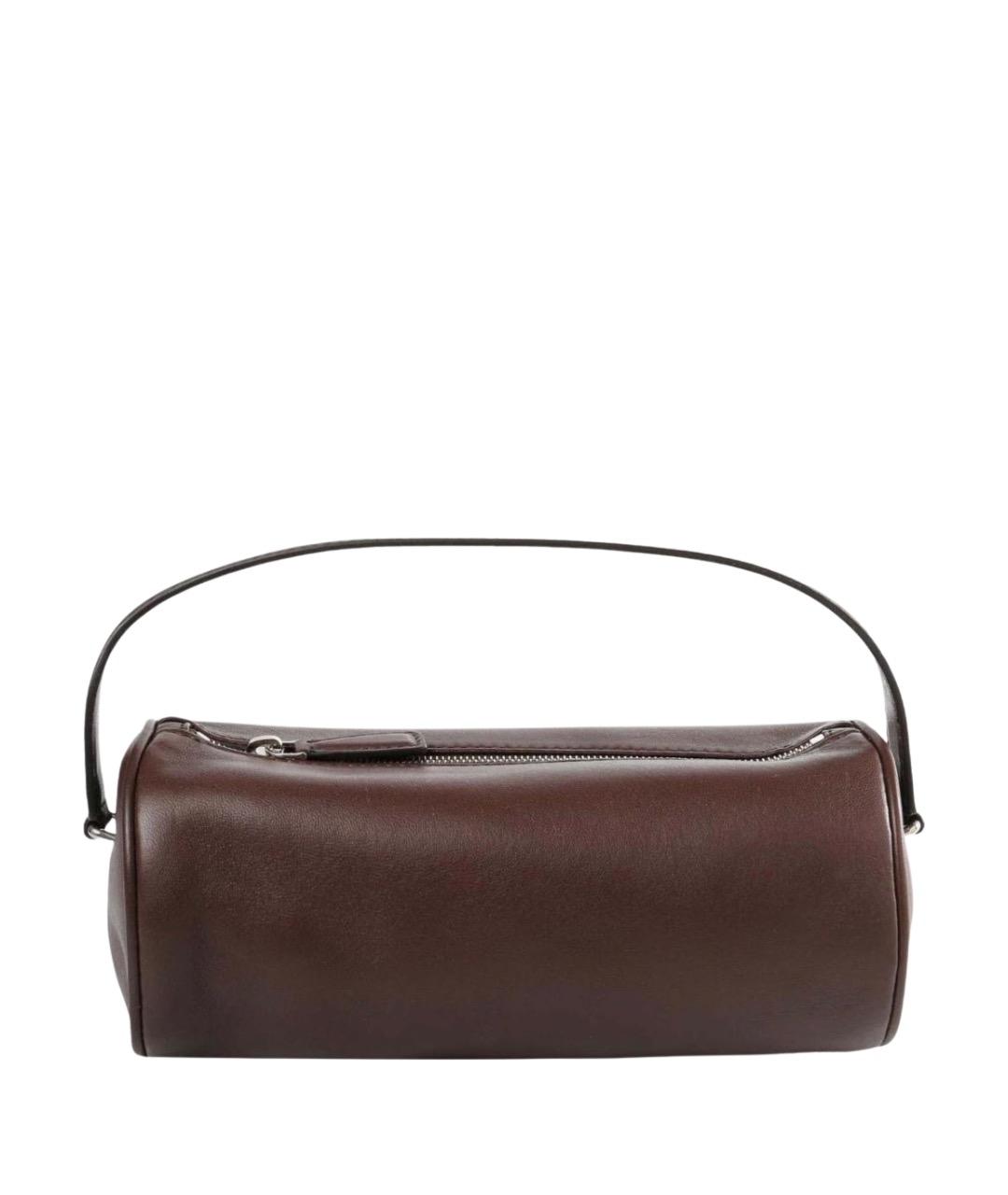 THE ROW Коричневая кожаная сумка с короткими ручками, фото 1
