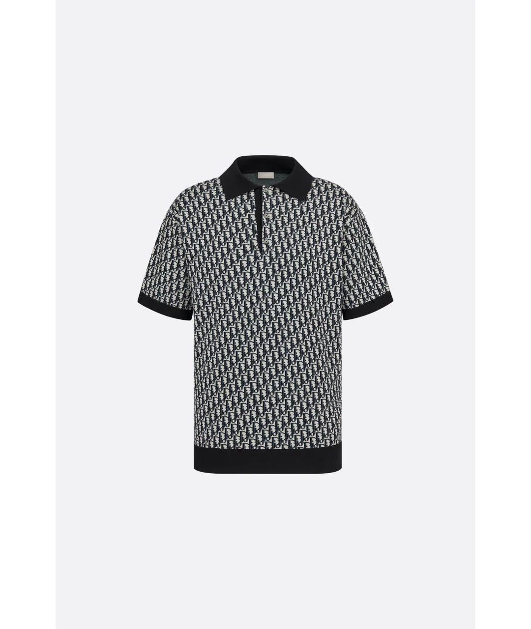 CHRISTIAN DIOR Мульти хлопковое поло с коротким рукавом, фото 5