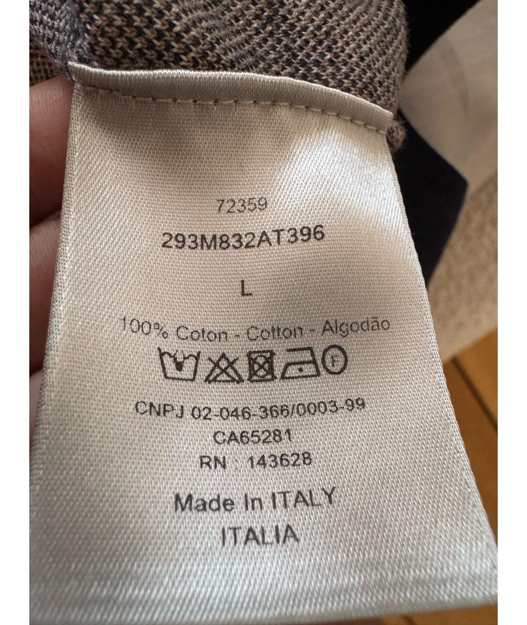 CHRISTIAN DIOR Мульти хлопковое поло с коротким рукавом, фото 3