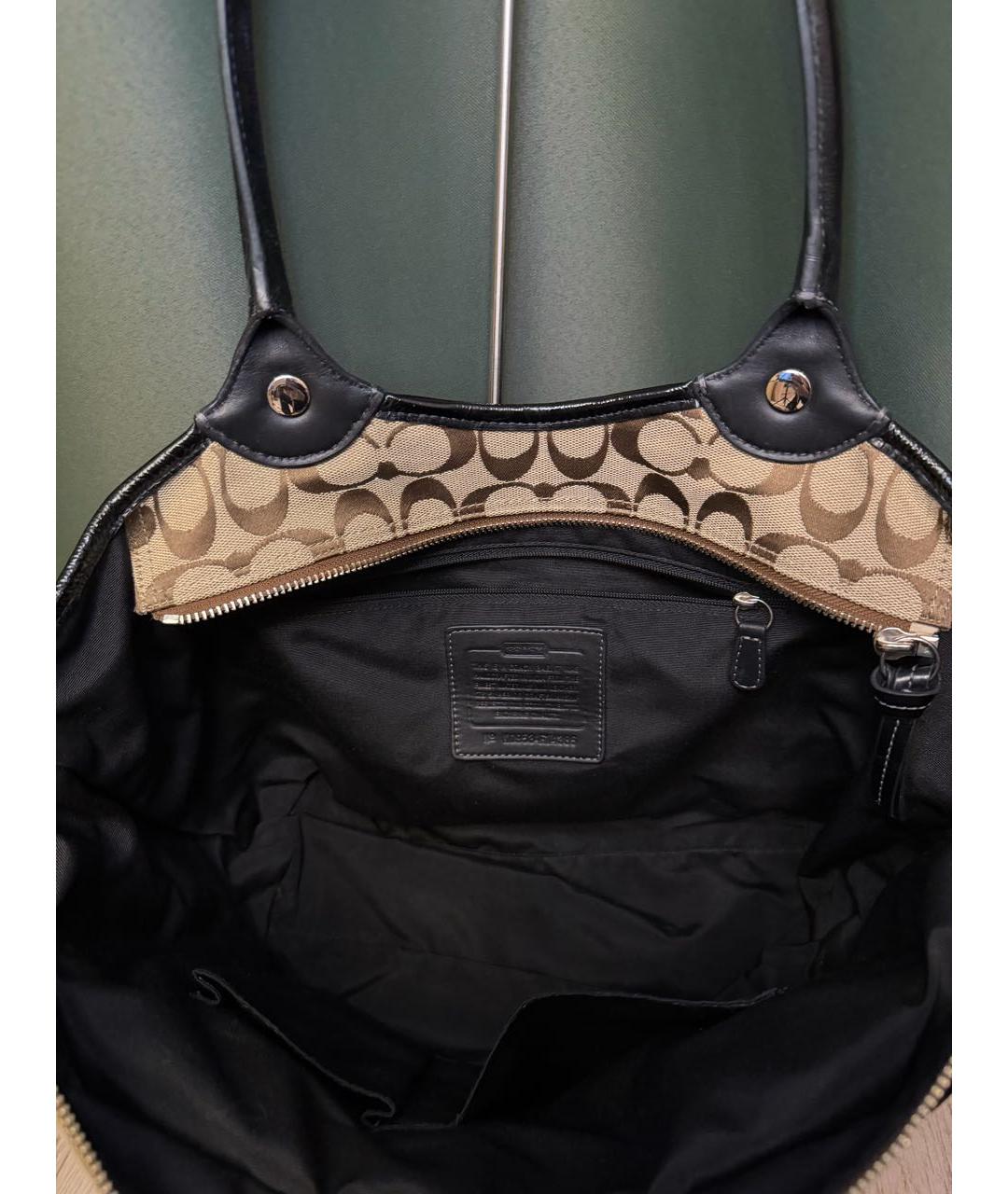 COACH Коричневая замшевая сумка тоут, фото 7