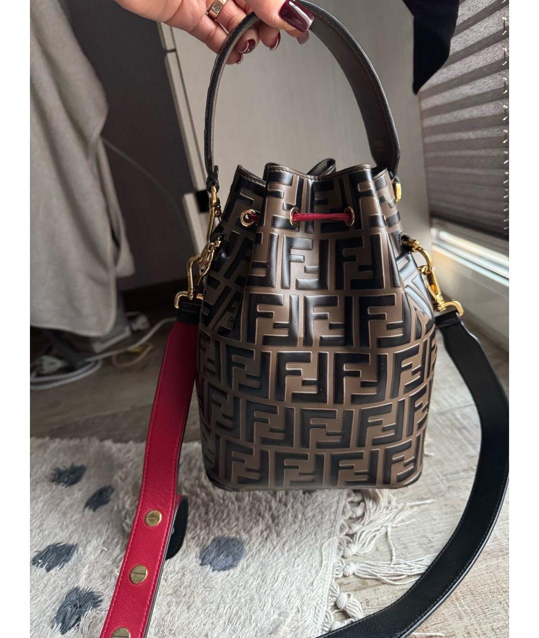 FENDI Мульти кожаная сумка с короткими ручками, фото 2