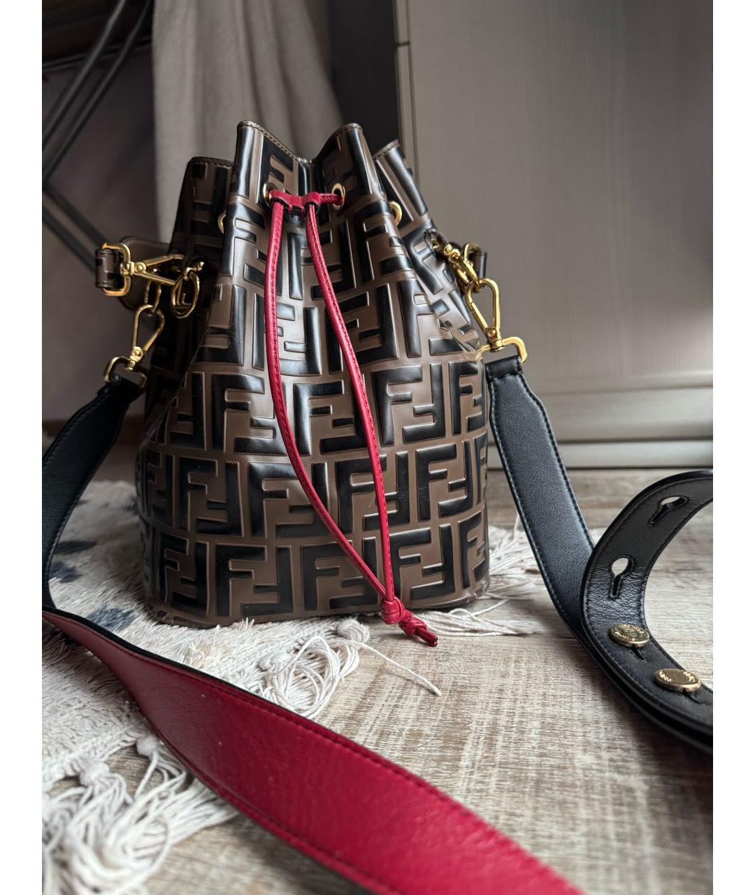 FENDI Мульти кожаная сумка с короткими ручками, фото 9