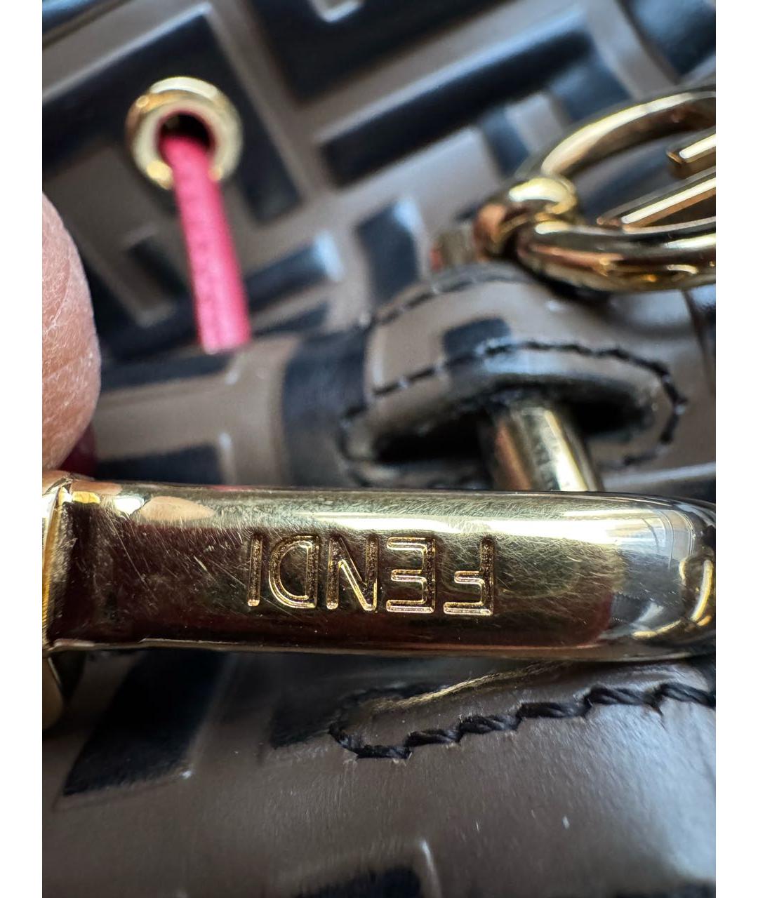 FENDI Мульти кожаная сумка с короткими ручками, фото 7